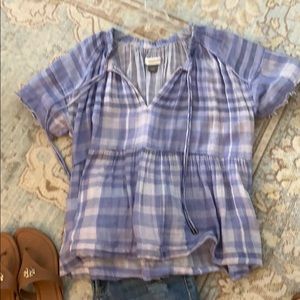 Anthropologie  light weight summer blouse